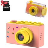 Mini Kinder Camera Waterdicht Roze - 33% Korting