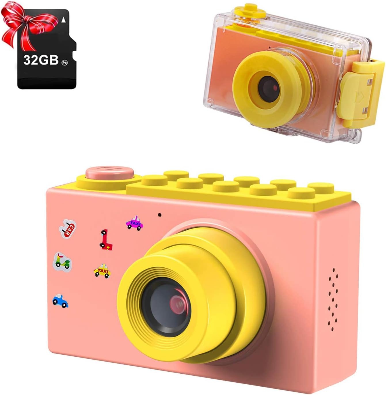 Mini Kinder Camera Waterdicht Roze - 33% Korting