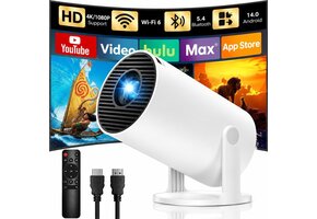 Draagbare Beamer Full HD 1080P 4K 18000 Lumen - 41% Korting