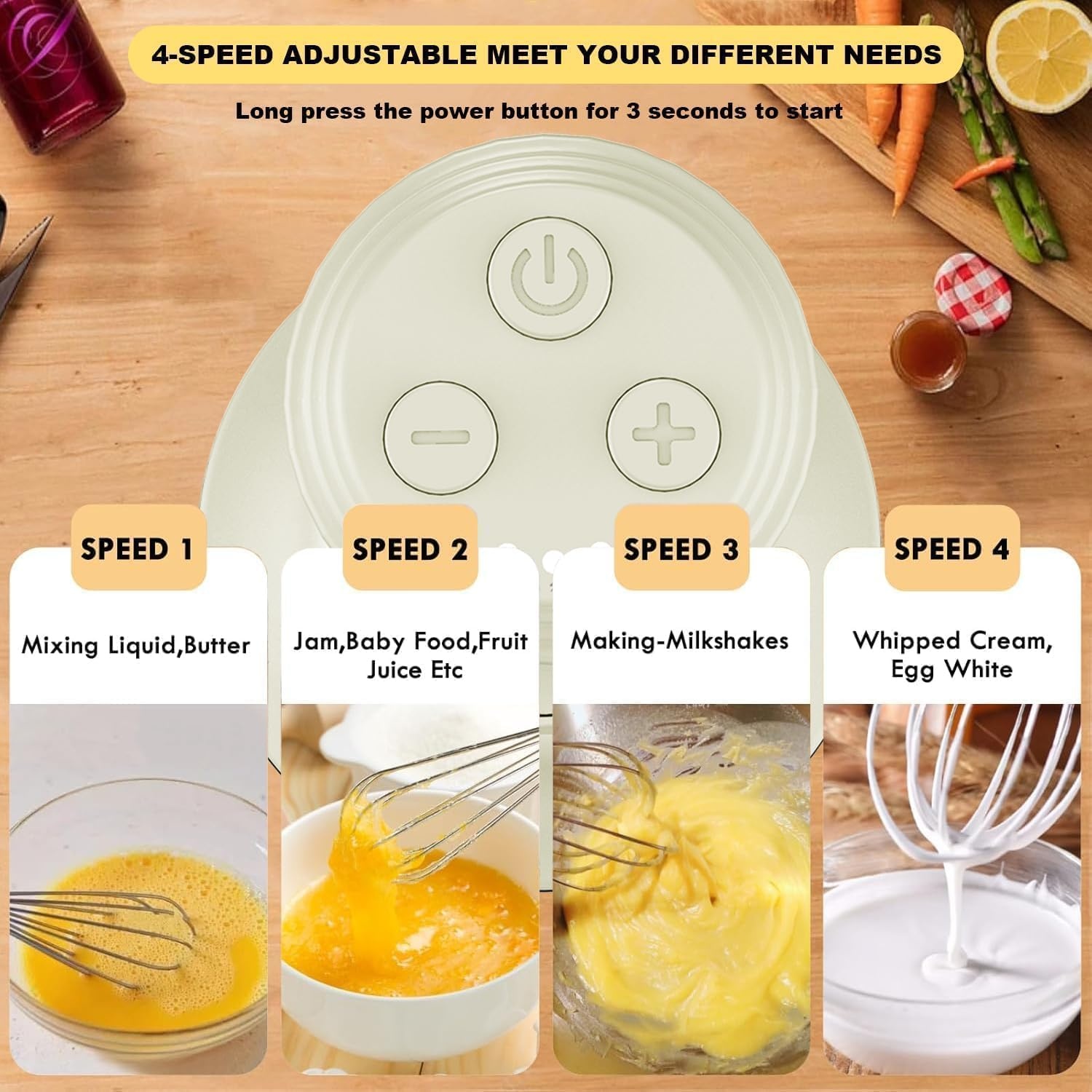 Elektrische Handmixer 3-in-1 Draadloos (33% Korting)