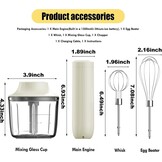 Elektrische Handmixer 3-in-1 - Draadloos & Oplaadbaar (44% Korting!)