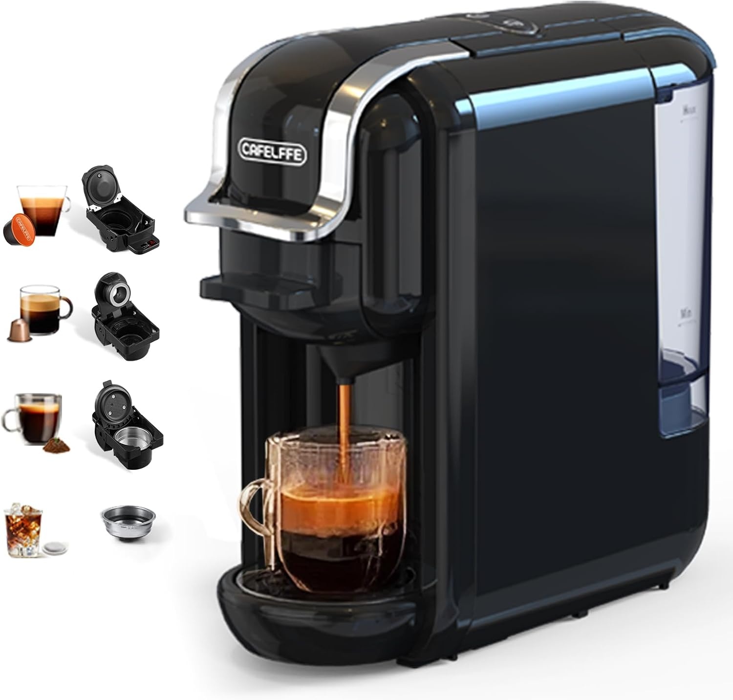 Kapselkoffiemachine 4-in-1 Zwart - 35% Korting
