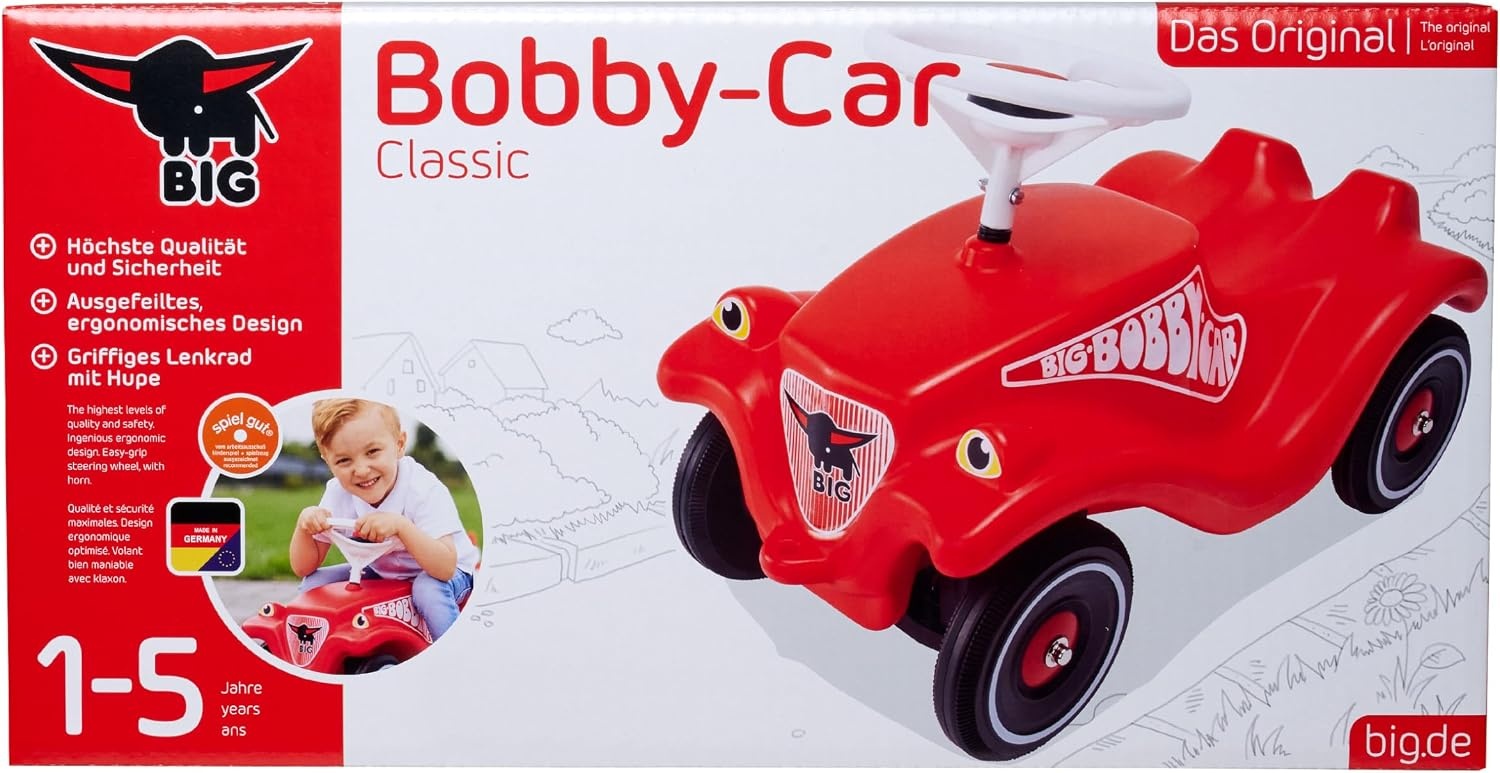 Loopauto Rood BIG Bobby Car (1-7 jaar) - 34% Korting