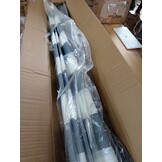 vidaXL Rolgordijn Buiten Antraciet/Wit 120x270cm - 58% Korting