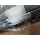 vidaXL Rolgordijn Buiten Antraciet/Wit 120x270cm - 58% Korting