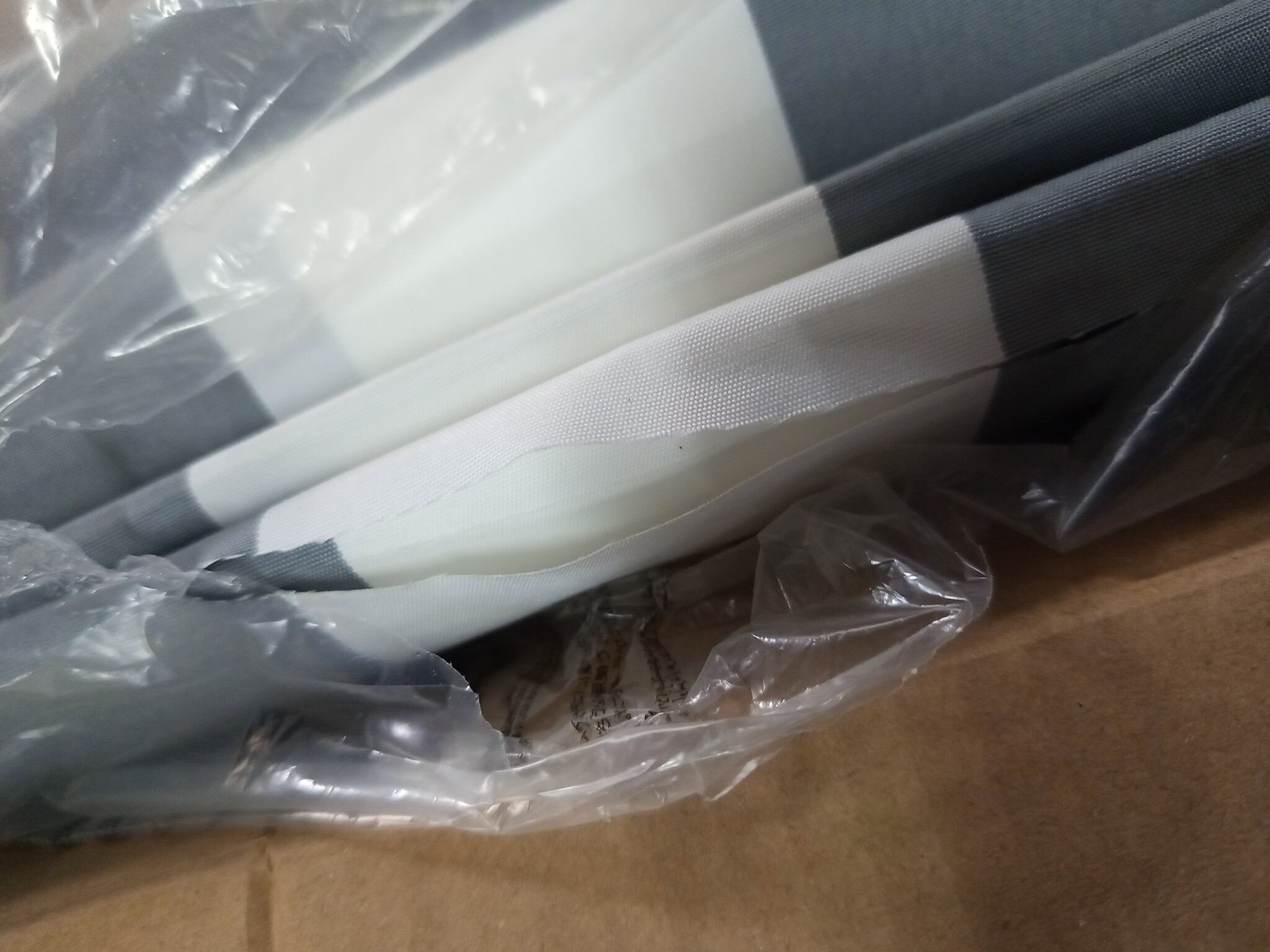 vidaXL Rolgordijn Buiten Antraciet/Wit 120x270cm - 58% Korting