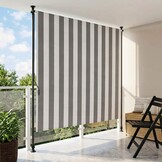 vidaXL Rolgordijn Buiten Antraciet/Wit 120x270cm - 58% Korting