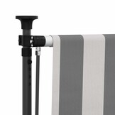 vidaXL Rolgordijn Buiten Antraciet/Wit 120x270cm - 58% Korting