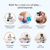 Speelgym & Mat voor baby's, 5 Ontwikkelzones, Houten Boog, 35% Korting