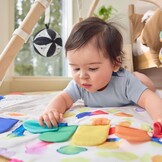 Speelgym & Mat voor baby's, 5 Ontwikkelzones, Houten Boog, 35% Korting