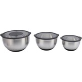 Mengkommen set 3-delig RVS met deksel & raspen - 34% korting!