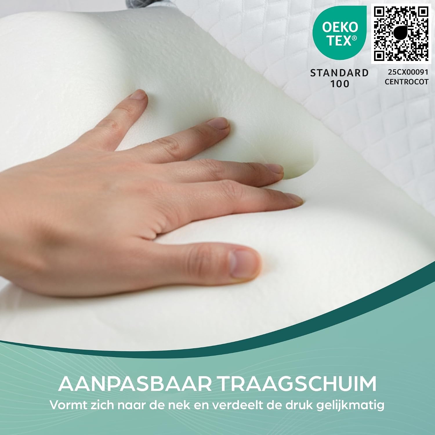 Orthopedisch Nekkussen Traagschuim Ergonomisch Ademend - 34% Korting