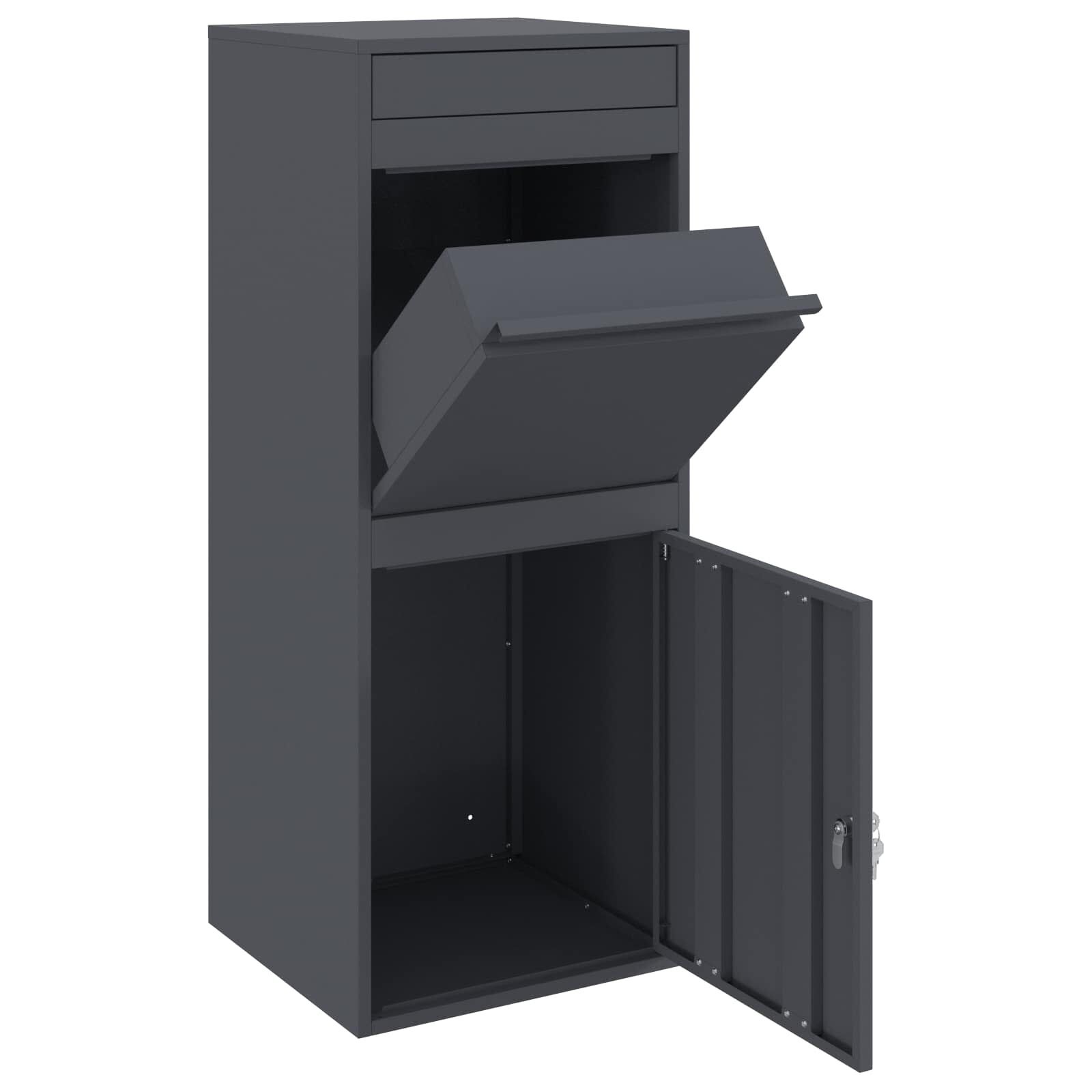 Pakketbox Antraciet Staal 41x38x103 cm - 35% Korting