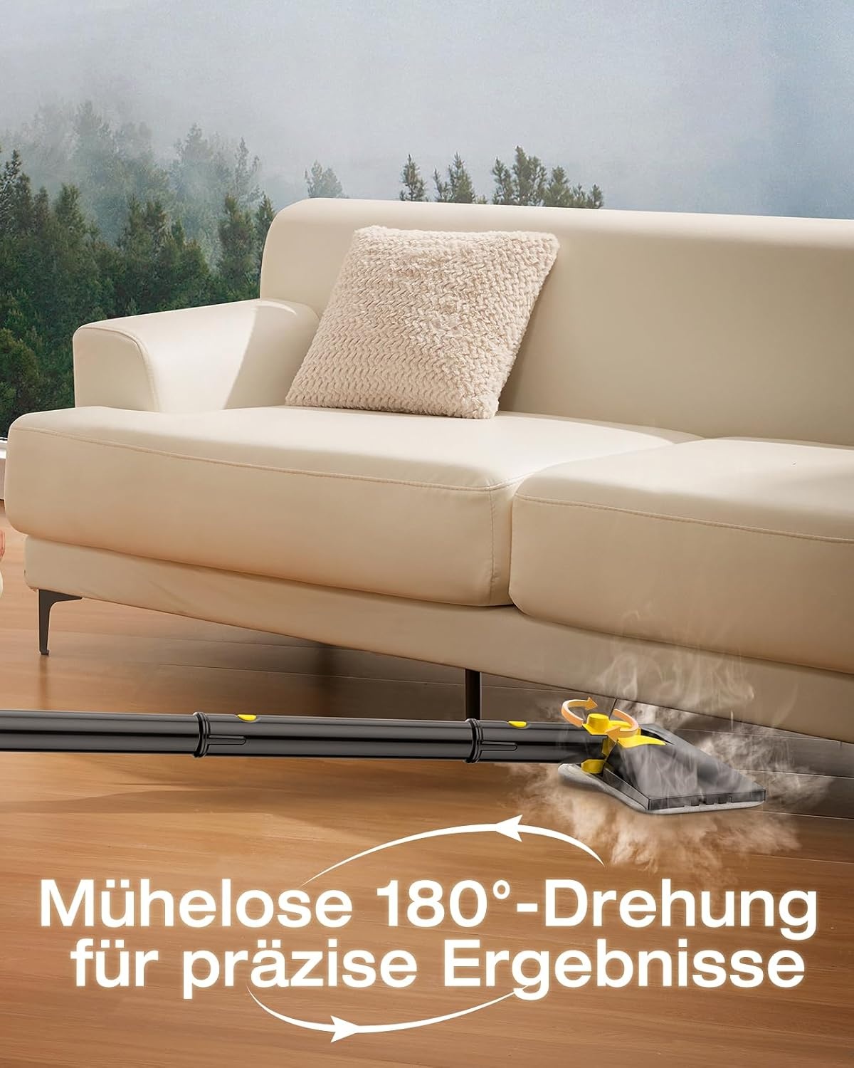 10-in-1 Stoomreiniger Zwart - 34% Korting