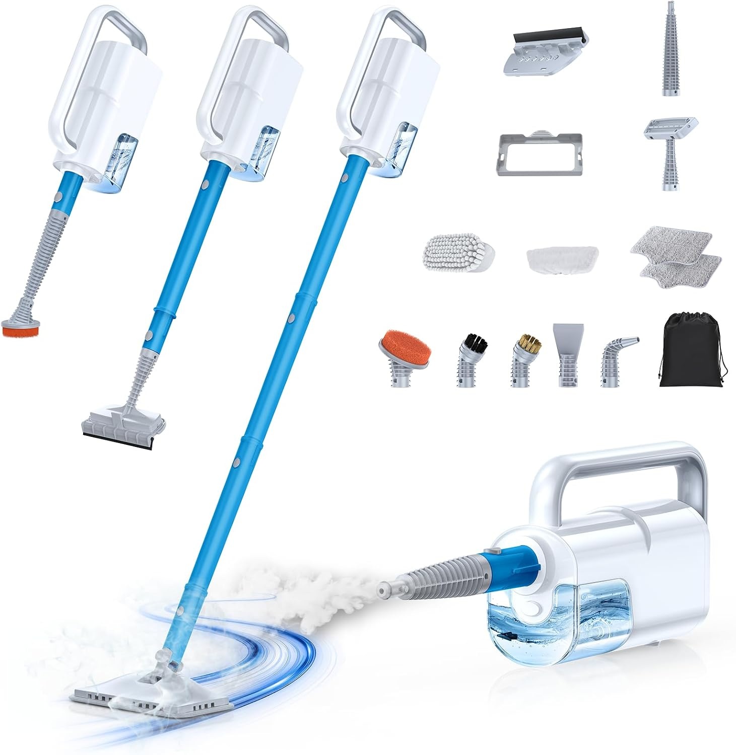 10-in-1 Stoomreiniger Zwart - 34% Korting