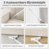 Kabelsteelstofzuiger - 400W, 13.000 Pa Zuigkracht, HEPA-F8, Wit - 32% Korting