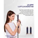 UKLISS 6-in-1 Haarstyler en Föhnset met Automatische Krultang - Blauw