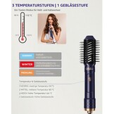 UKLISS 6-in-1 Haarstyler en Föhnset met Automatische Krultang - Blauw