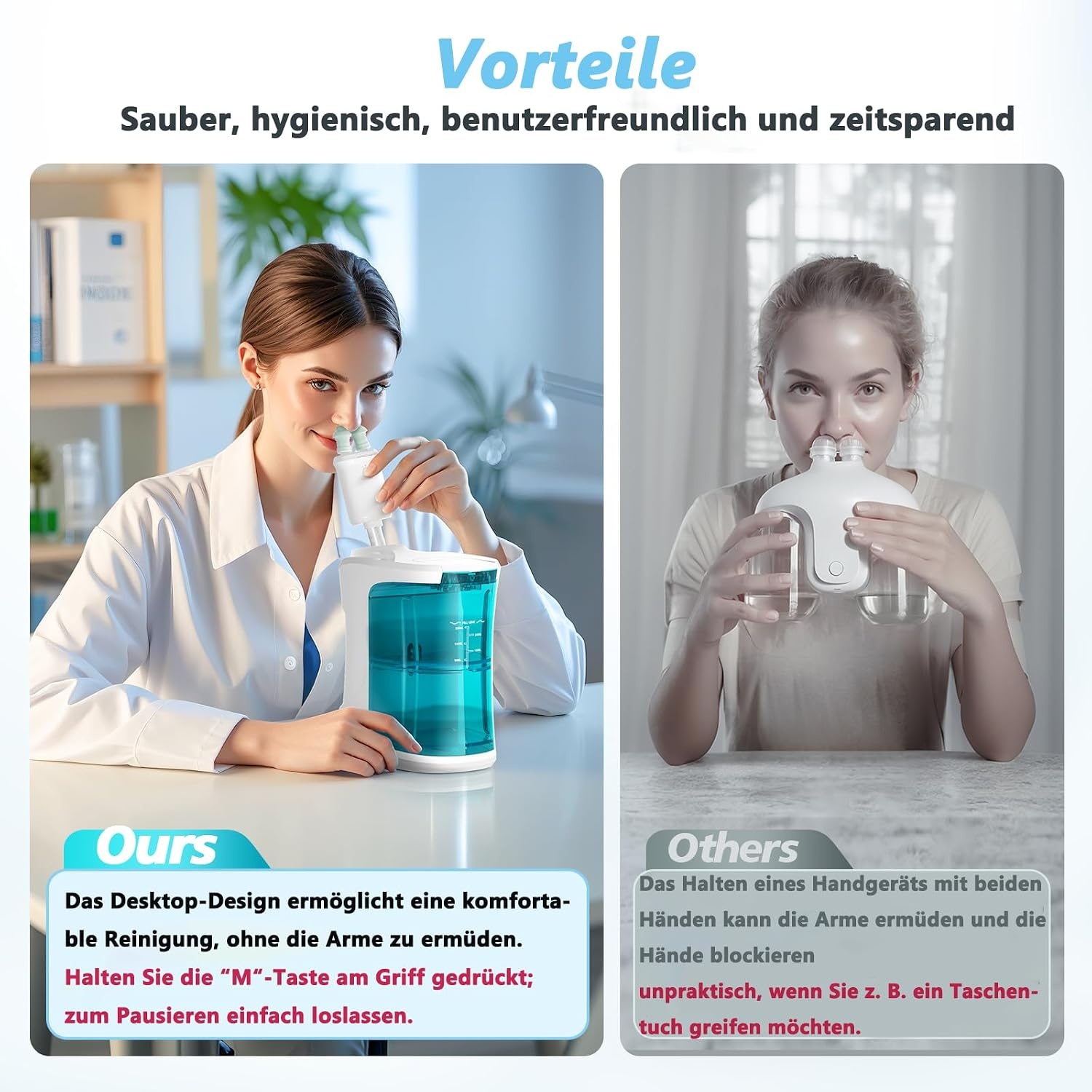 Elektrische Neusdouche: Zachte Reiniging voor Volwassenen & Kinderen (34% Korting)