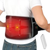 Comfytemp Verwarmingsband Rug (One Size, Zwart) - Draadloos met Massage, 34% Korting!