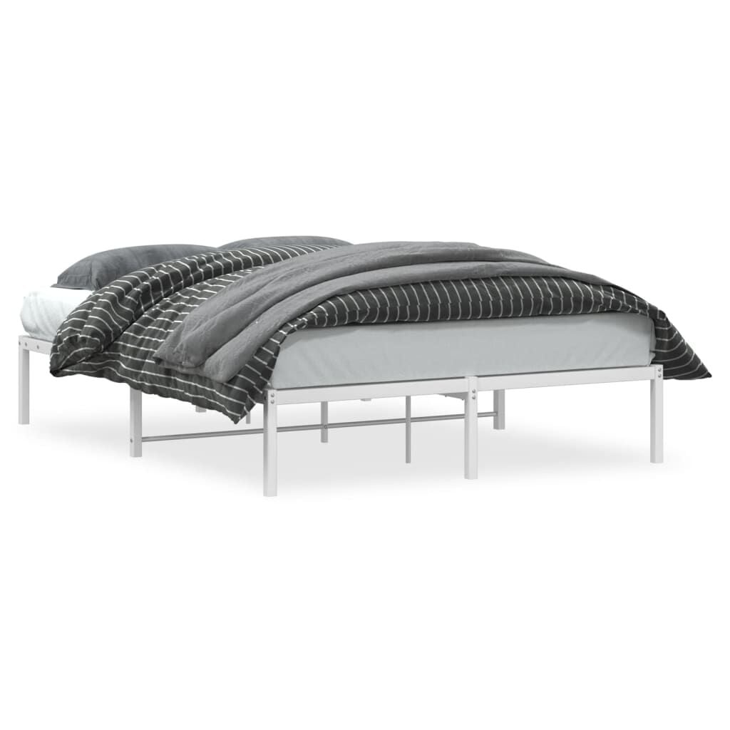 VidaXL Bedframe Metaal Wit 140x190 cm - 34% Korting!