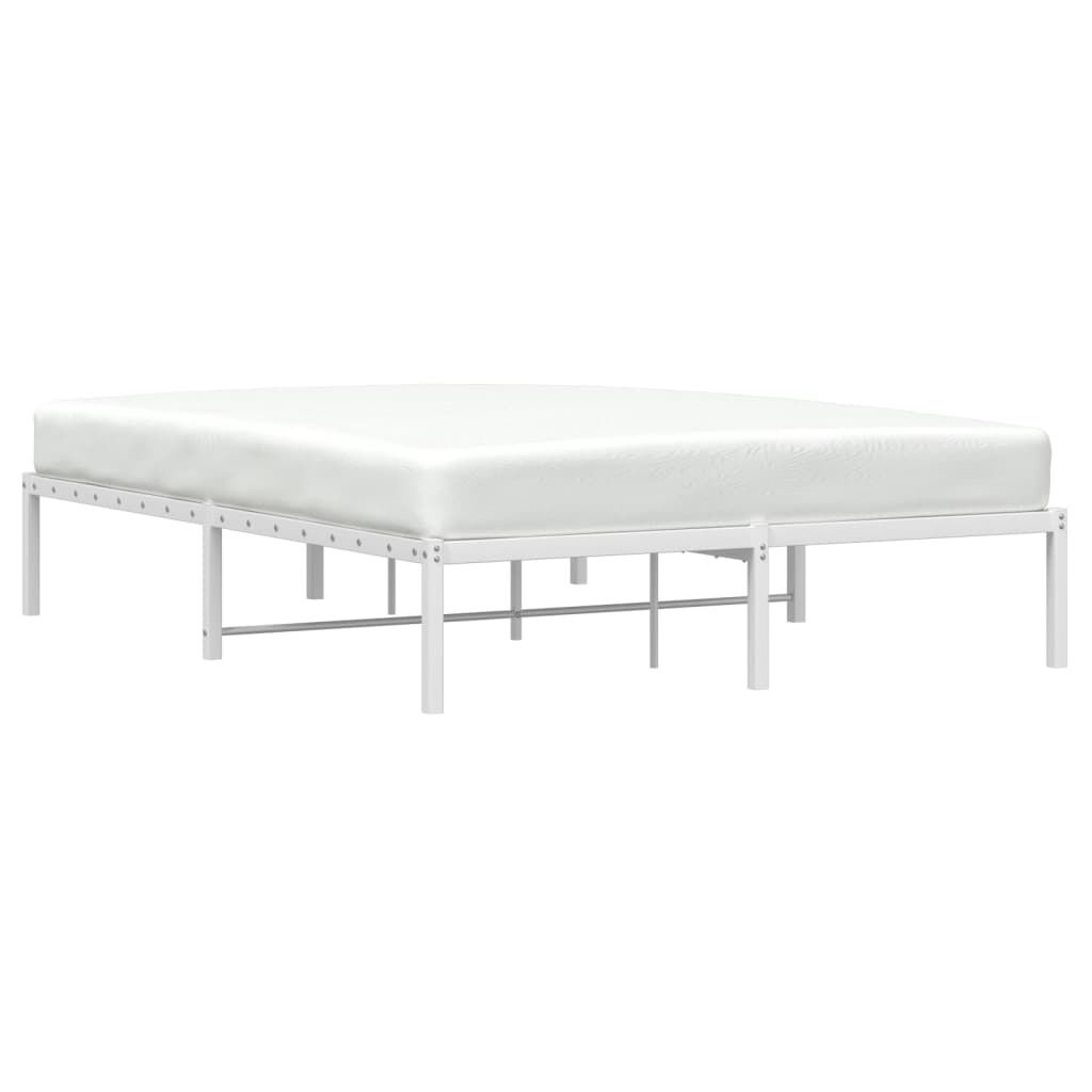 VidaXL Bedframe Metaal Wit 140x190 cm - 34% Korting!