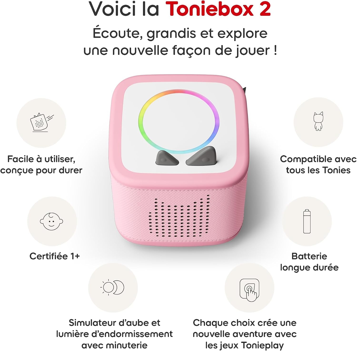 Toniebox 2 Roze Bloem: Muziek & Verhalen | 34% Korting