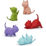 Amoy-Art 5 Kat Beeldjes Set Grijs - Geometrisch Design, 34% Korting