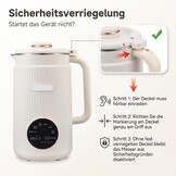 8-in-1 Plantaardige Melkmachine Wit - Maak Zelf Notenmelk en Meer! Nu 34% Korting!