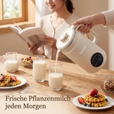 8-in-1 Plantaardige Melkmachine Wit - Maak Zelf Notenmelk en Meer! Nu 34% Korting!