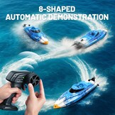 Snelle RC Raceboot 25 km/u - 2 Batterijen & Waterdicht - 34% Korting