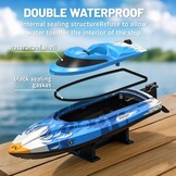 Snelle RC Raceboot 25 km/u - 2 Batterijen & Waterdicht - 34% Korting