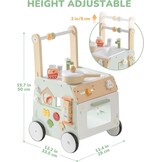 ROBOTIME Houten Baby Wandelaar Keukenset - 2-in-1 Leerzaam Peelspeelgoed (34% Korting)