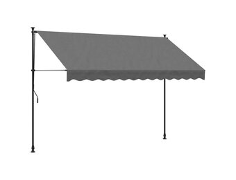 Uittrekbare Luifel 300x150 cm Antraciet - Stof & Staal - 34% Korting