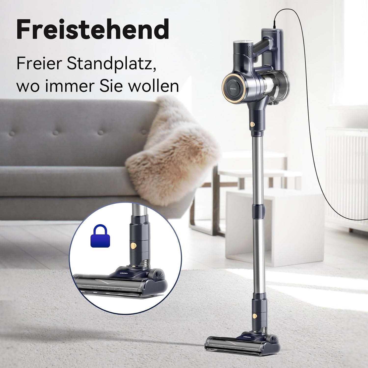 YISORA I8 Steelstofzuiger Marineblauw - 600W, 23KPa - 29% Korting