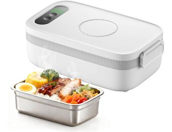 LIROPAU Draadloze Elektrische Lunchbox 1L - Altijd Warme Maaltijd Onderweg (29% Korting)