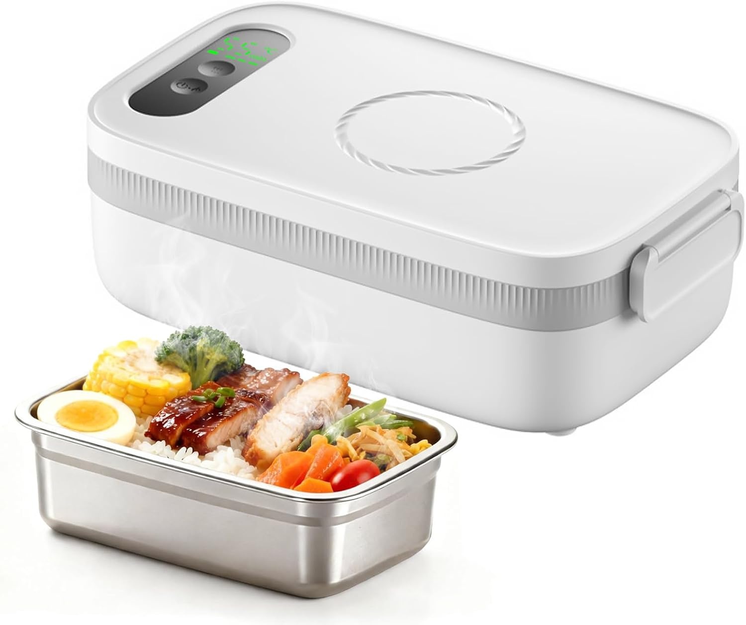 LIROPAU Draadloze Elektrische Lunchbox 1L - Altijd Warme Maaltijd Onderweg (29% Korting)