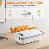 LIROPAU Draadloze Elektrische Lunchbox 1L - Altijd Warme Maaltijd Onderweg (29% Korting)
