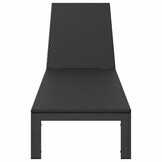 vidaXL Ligstoel Zwart Poly Rattan 60 x 200cm - 59% Korting