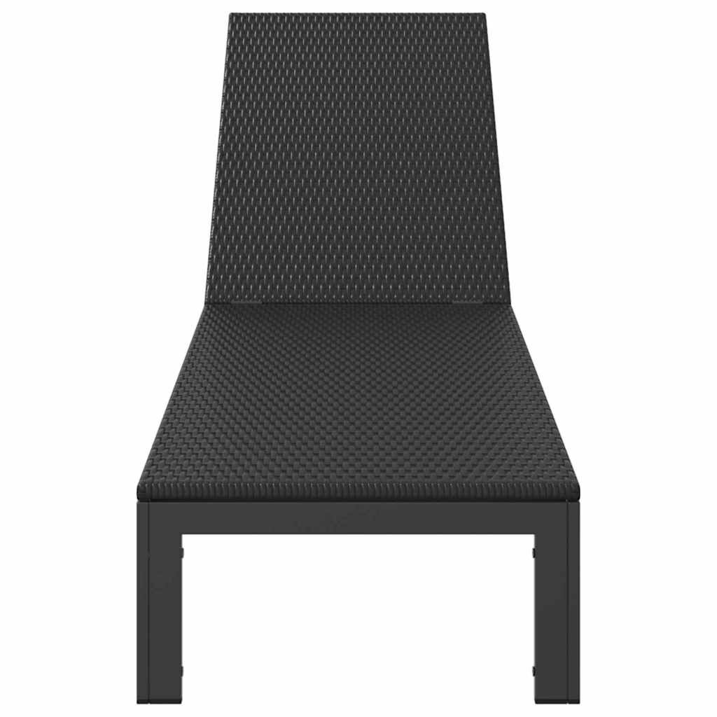 vidaXL Ligstoel Zwart Poly Rattan 60 x 200cm - 59% Korting