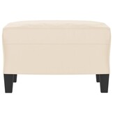 Beige Voetenbank Microvezelstof 60x50x41 cm - 44% Korting