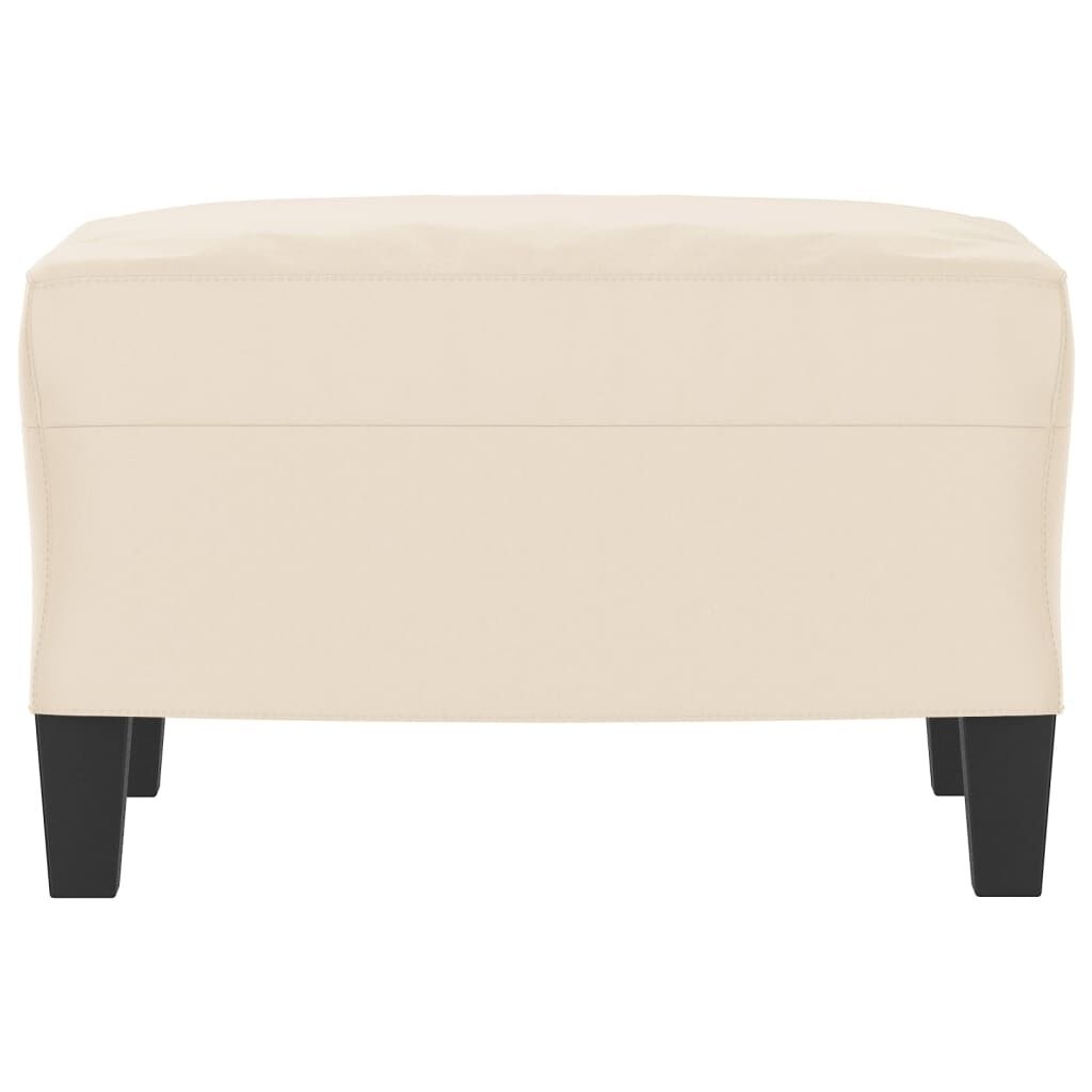 Beige Voetenbank Microvezelstof 60x50x41 cm - 44% Korting