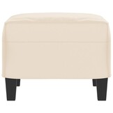 Beige Voetenbank Microvezelstof 60x50x41 cm - 44% Korting