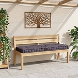 vidaXL Palletkussen Katoen Antraciet 120x80 cm - 34% Korting!