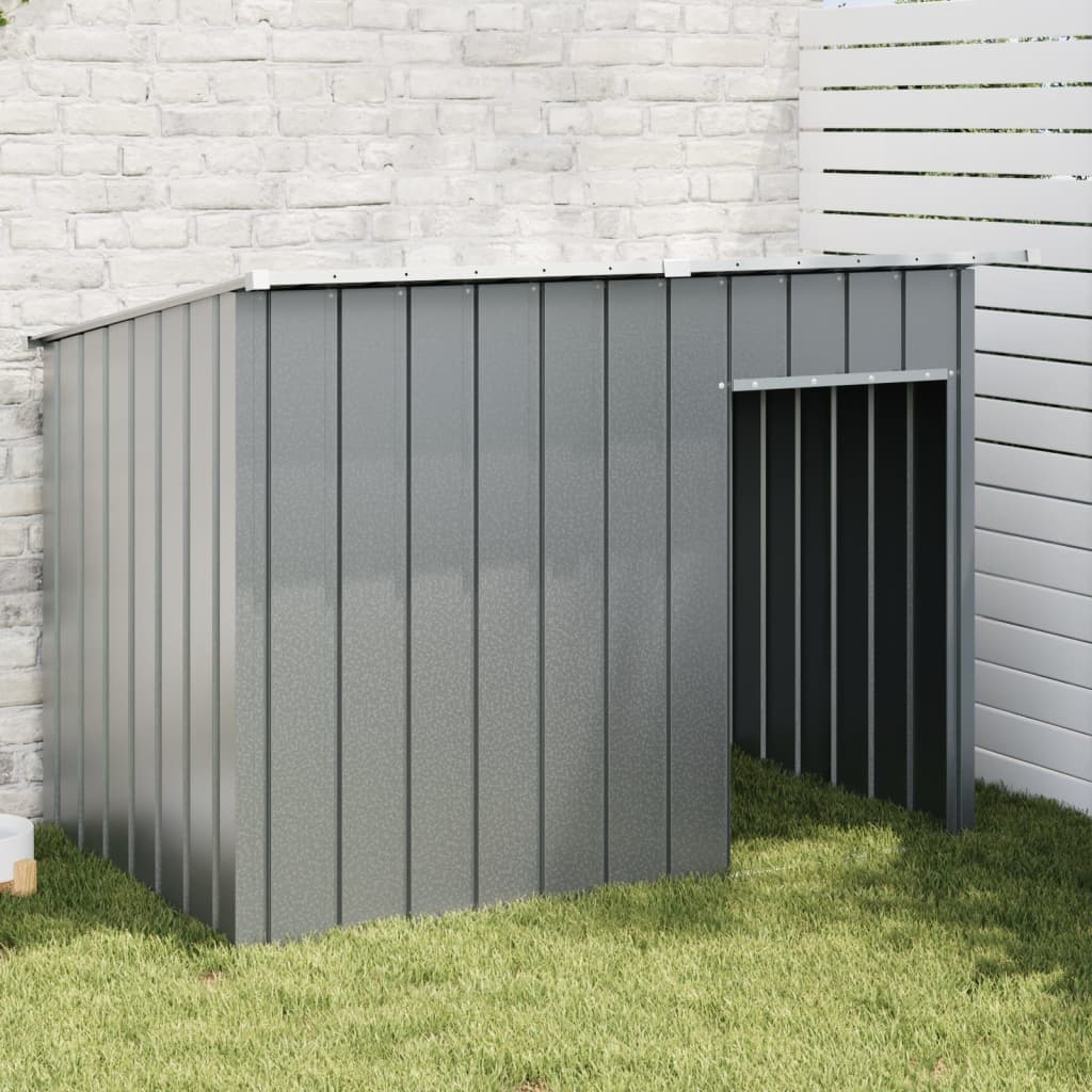 Hondenhok met dak 153x91x110 cm Antraciet - 54% Korting!