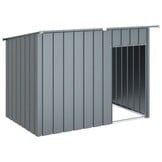 Hondenhok met dak 153x91x110 cm Antraciet - 54% Korting!