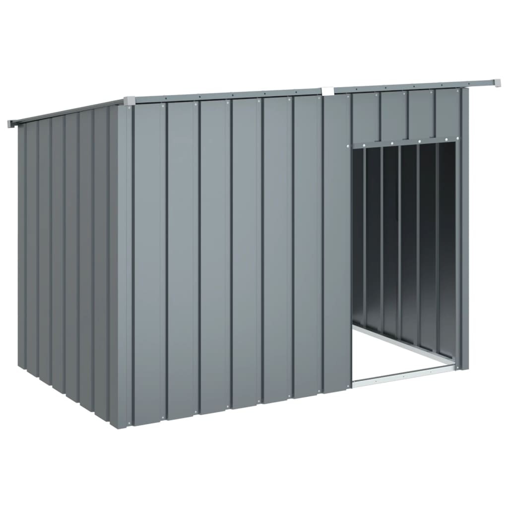 Hondenhok met dak 153x91x110 cm Antraciet - 54% Korting!