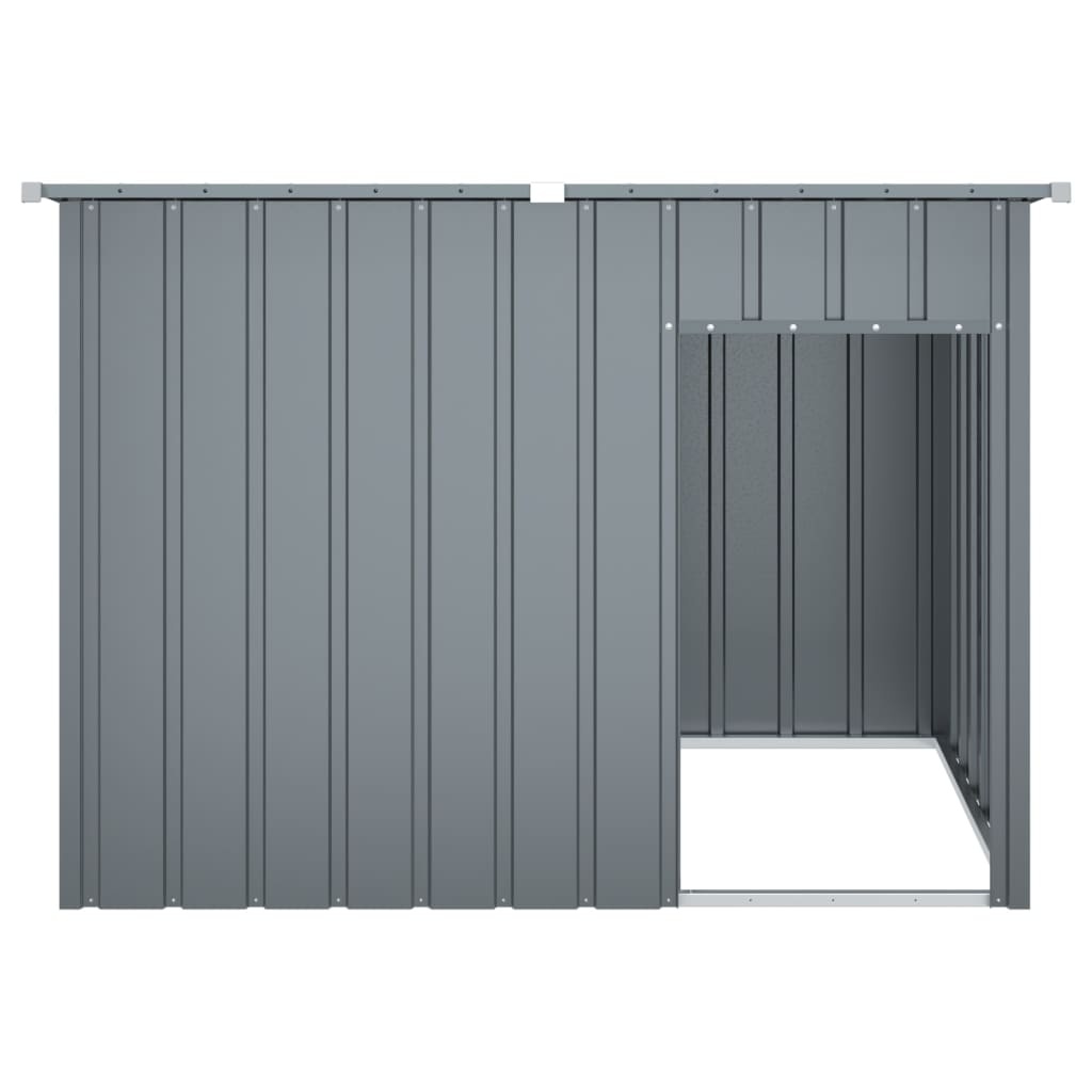 Hondenhok met dak 153x91x110 cm Antraciet - 54% Korting!