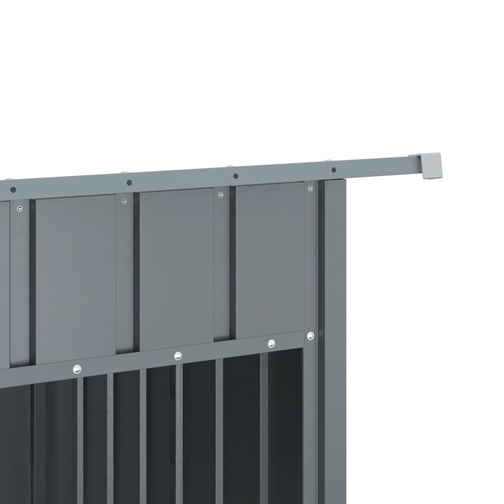 Hondenhok met dak 153x91x110 cm Antraciet - 54% Korting!