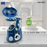 Aquapik® PRO Professionele Water Flosser | Verwijdert Tandplak + Aanbevolen door Tandartsen + Zorgt voor Implantaten en Orthodontie | Monddouche met 8 Opzetstukken + 10 Drukniveaus + 600 ml Capaciteit